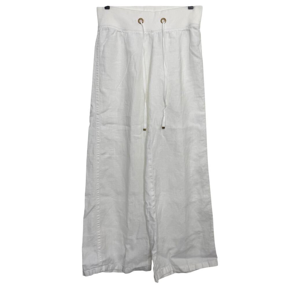 Lilly Pulitzer The Beach Pant Linen Resort White Size XS Wide Leg Palazzo